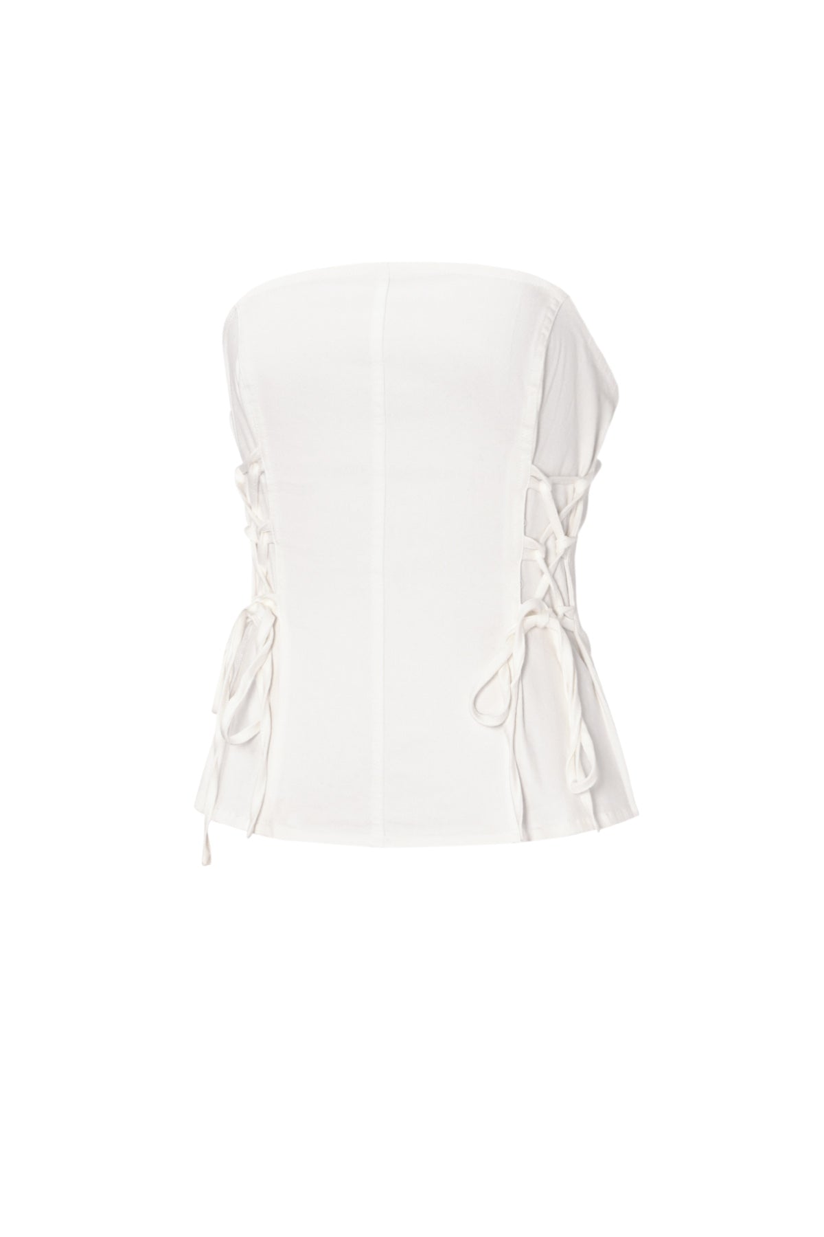 Witte corset top