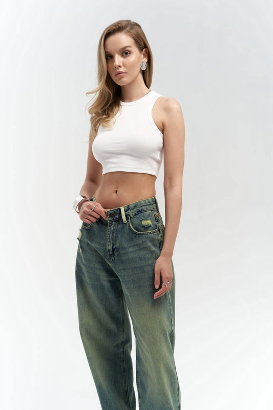 Jeans blair wash groen