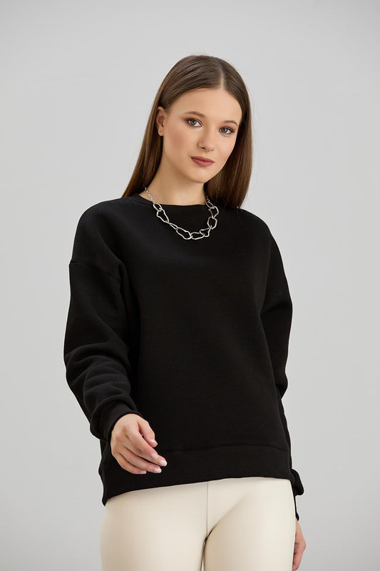 Basic sweater zwart
