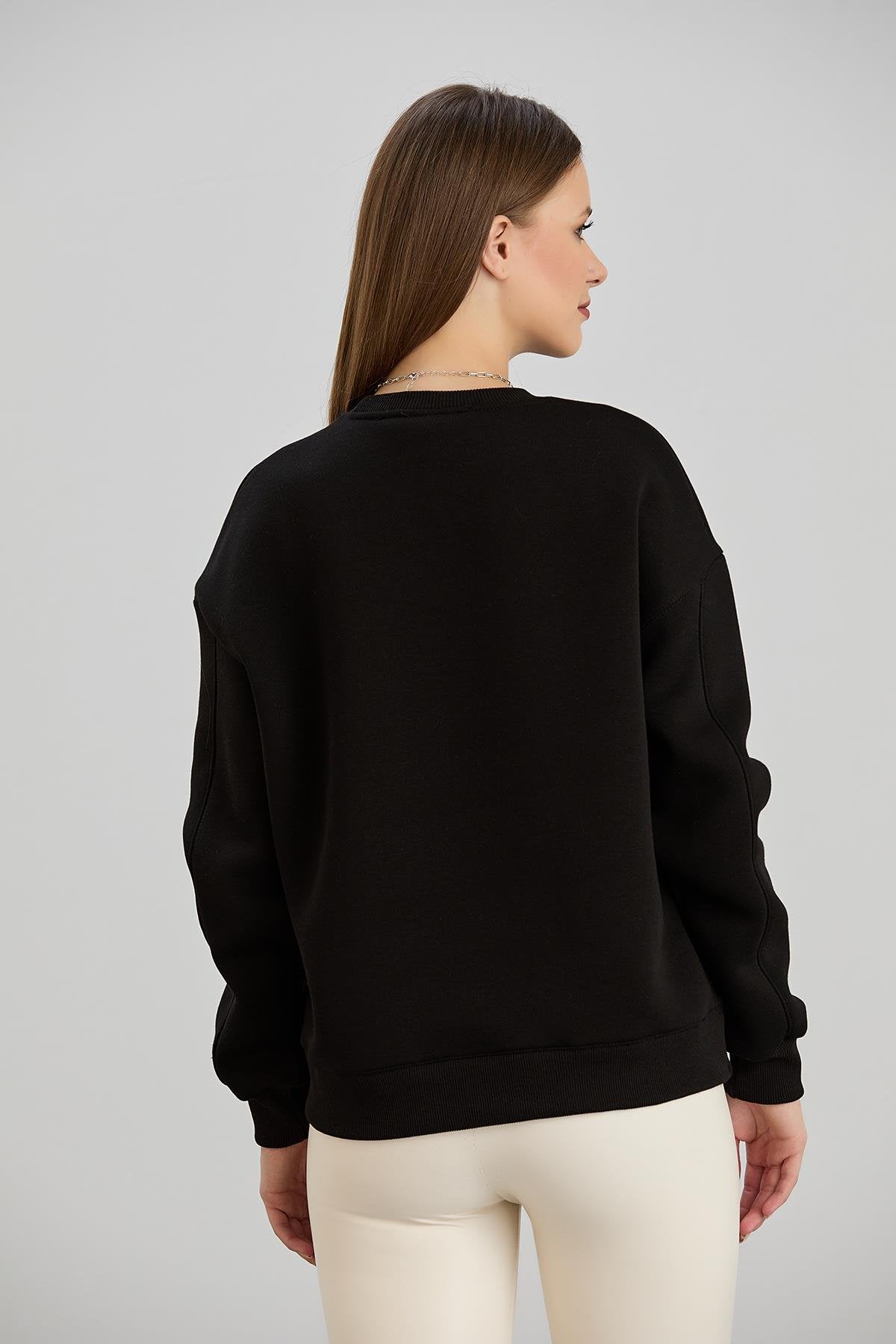 Basic sweater zwart