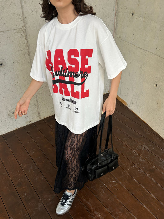Oversized T-shirt met print