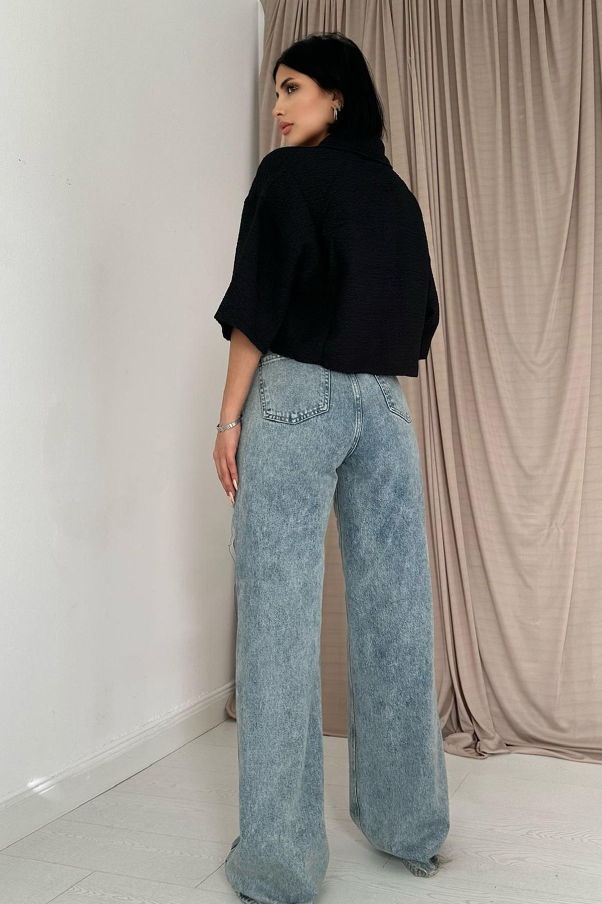 Jeans denim snow wash