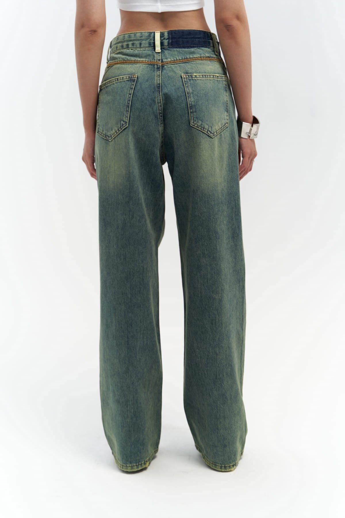 Jeans blair wash groen