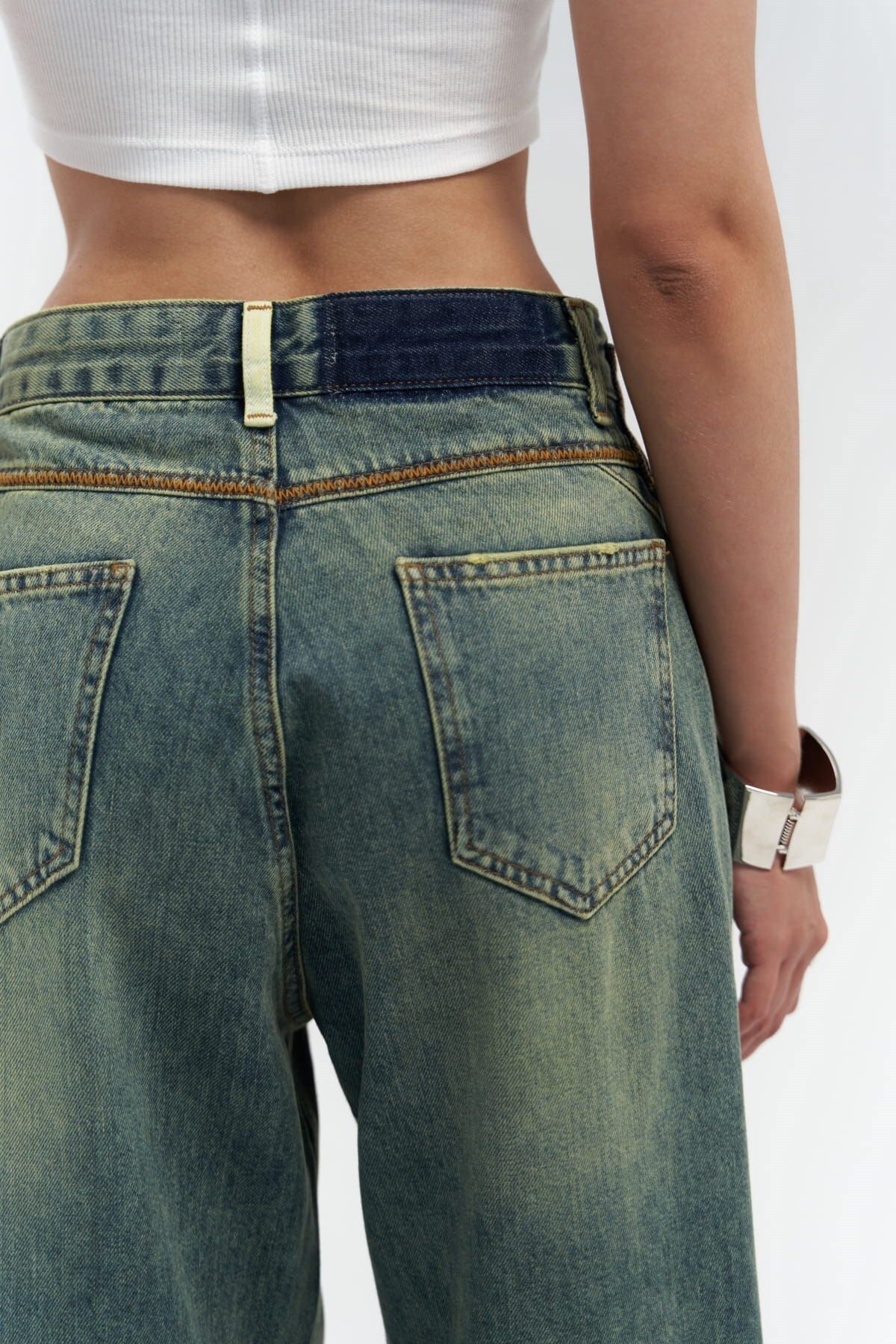 Jeans blair wash groen