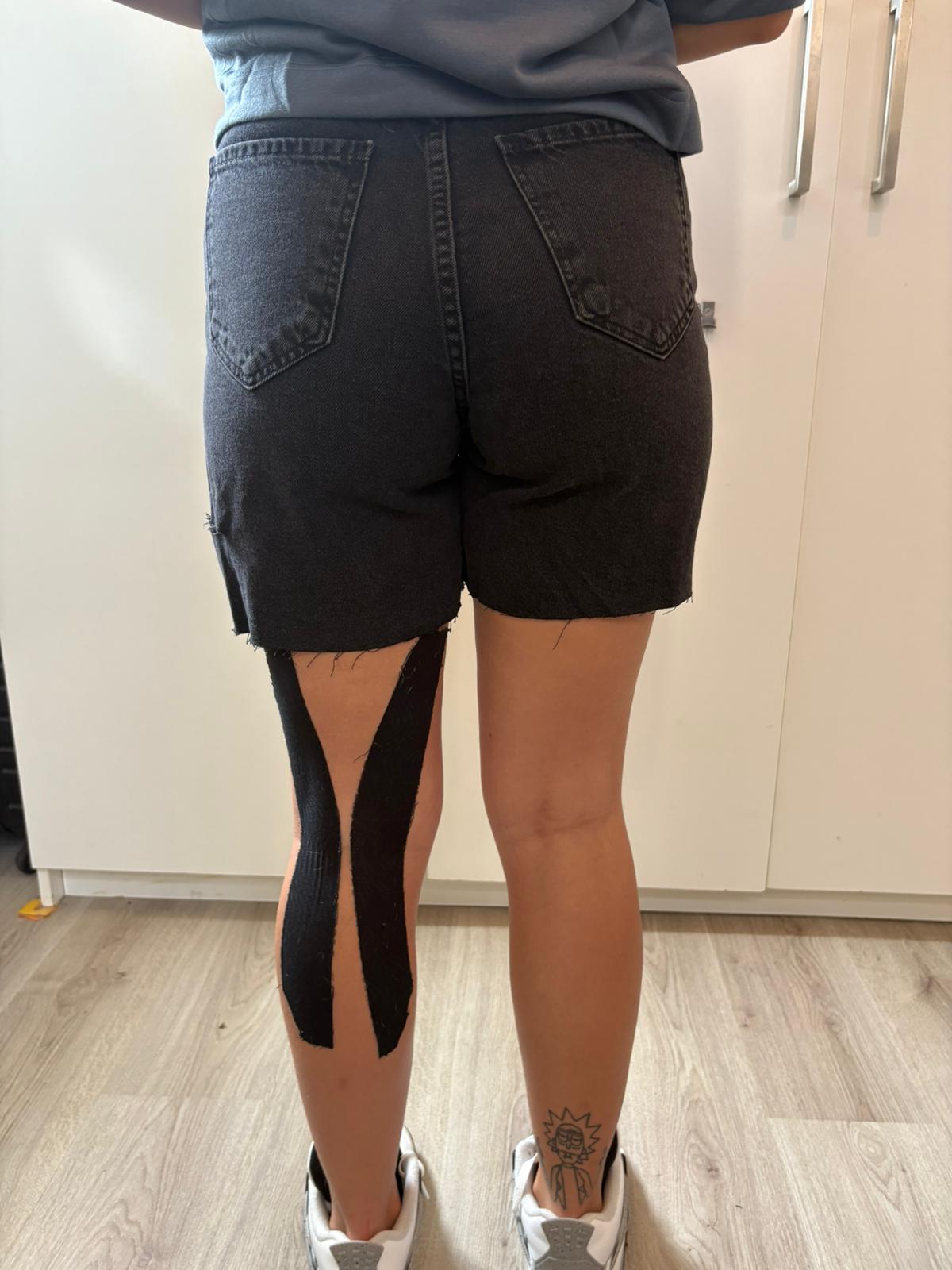 Zwarte korte broek denim