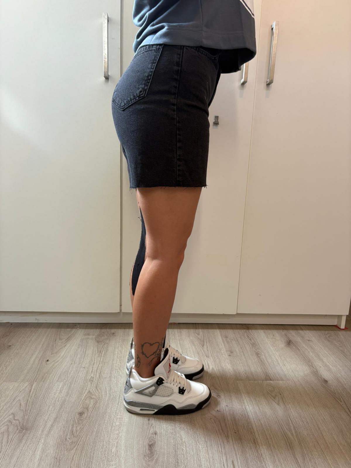 Zwarte korte broek denim