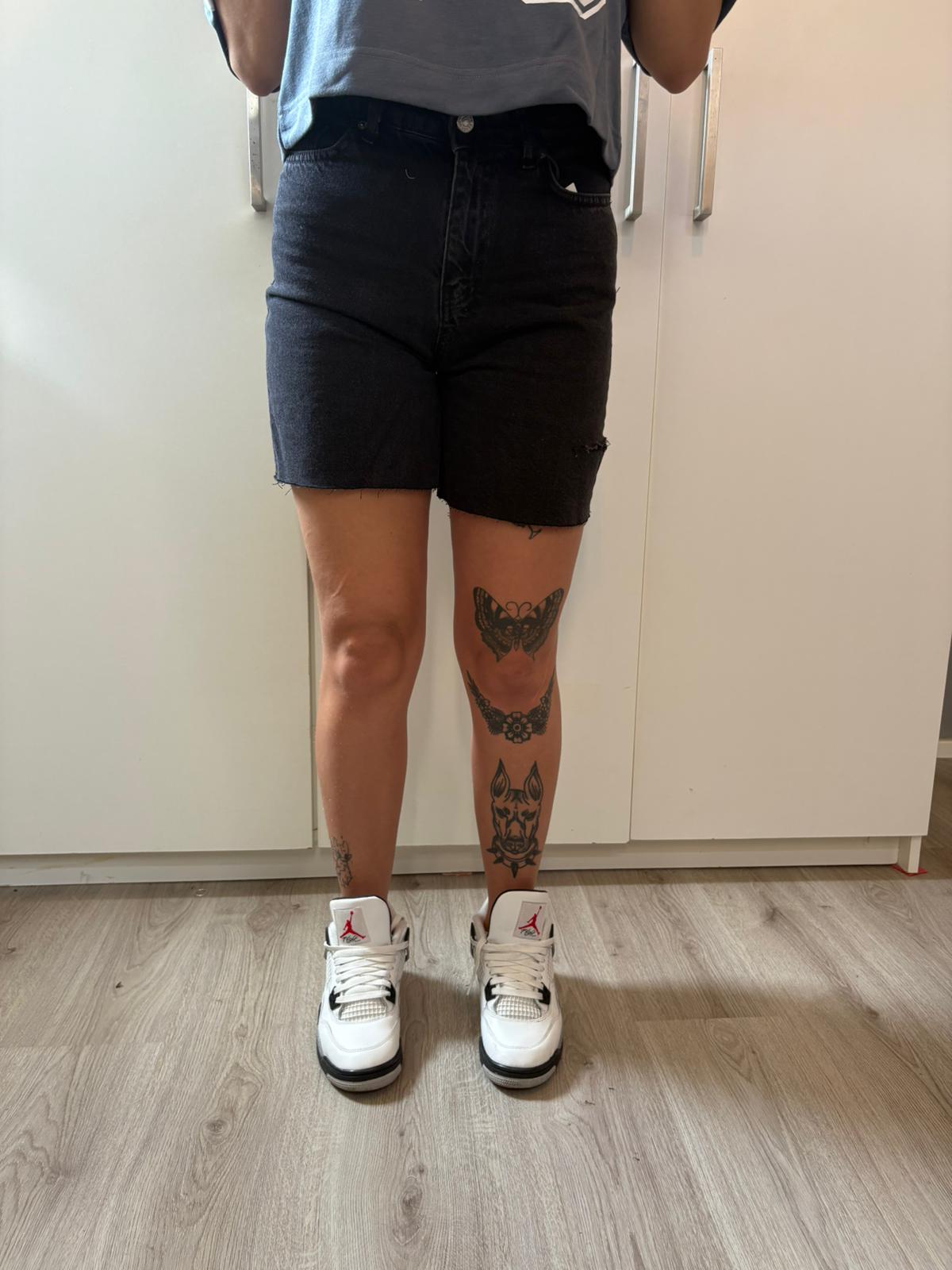 Zwarte korte broek denim