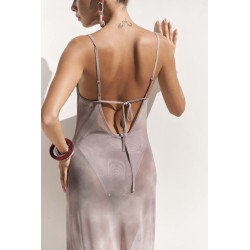 Lange beach jurk doorschijnend