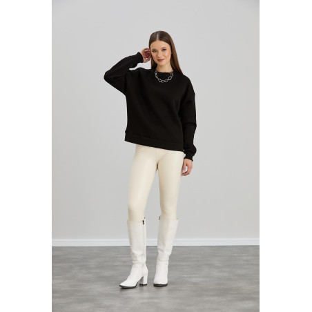 Basic sweater zwart