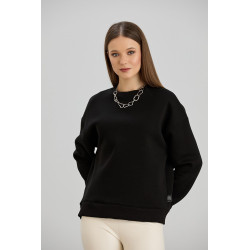 Basic sweater zwart