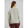 Basic sweater licht grijs