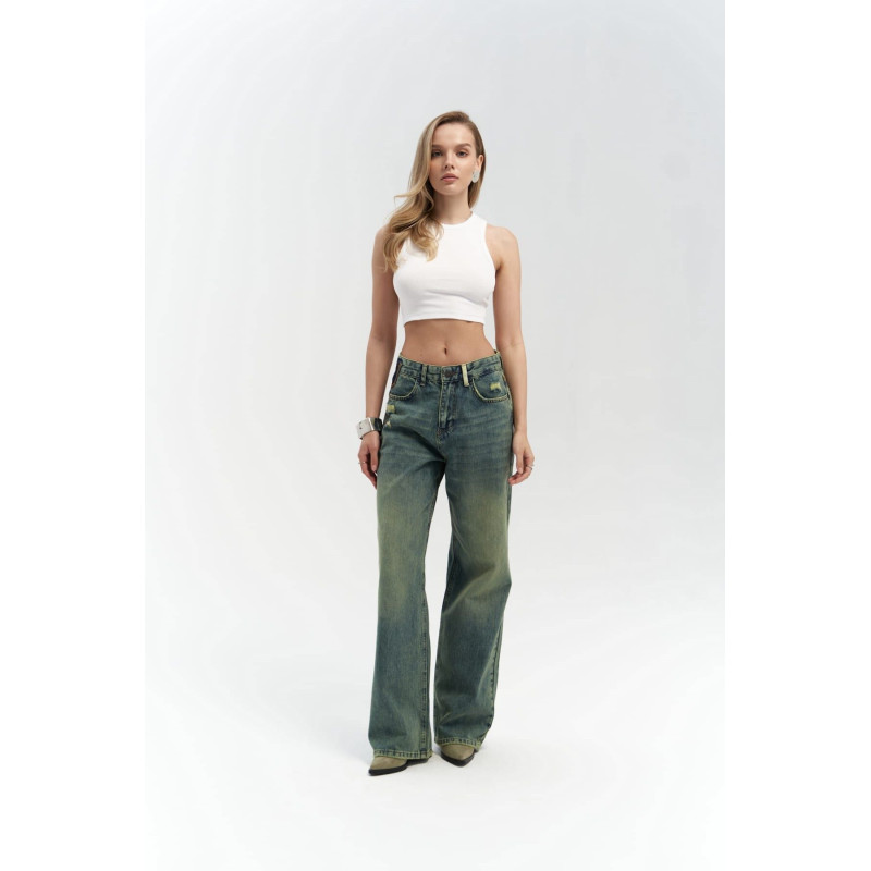 Jeans blair wash groen