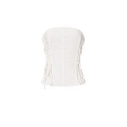 Witte corset top