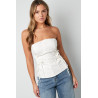 Witte corset top