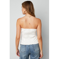 Witte corset top