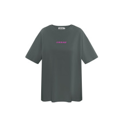 T-Shirt donker grijs met print