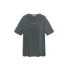 T-Shirt donker grijs met print