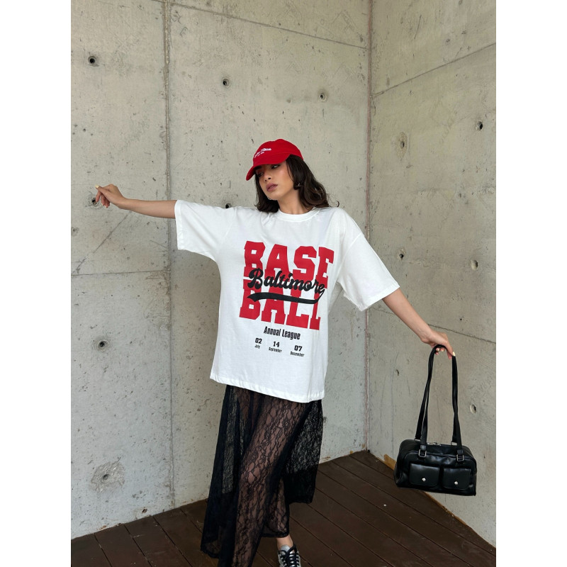Oversized T-shirt met print