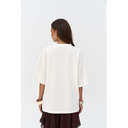 Oversized T-shirt licht roze