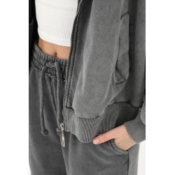 Oversized vest grijs