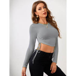 Shirt grijs slim fit