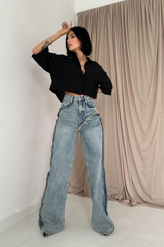 Jeans denim snow wash