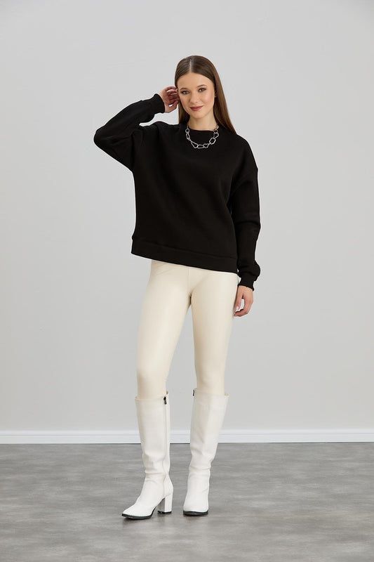 Basic sweater zwart