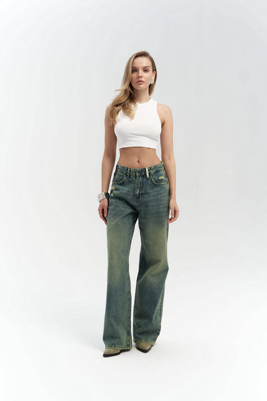 Jeans blair wash groen