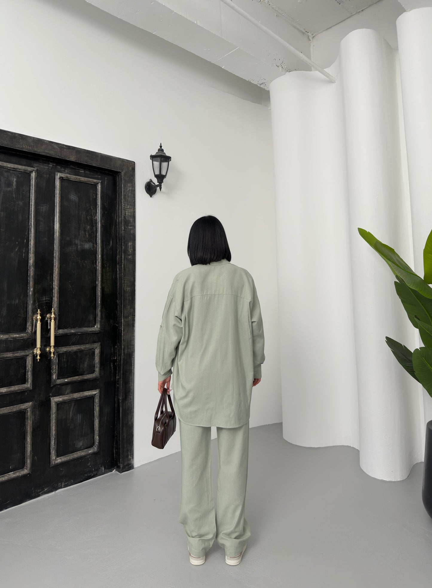 Two piece set licht groen