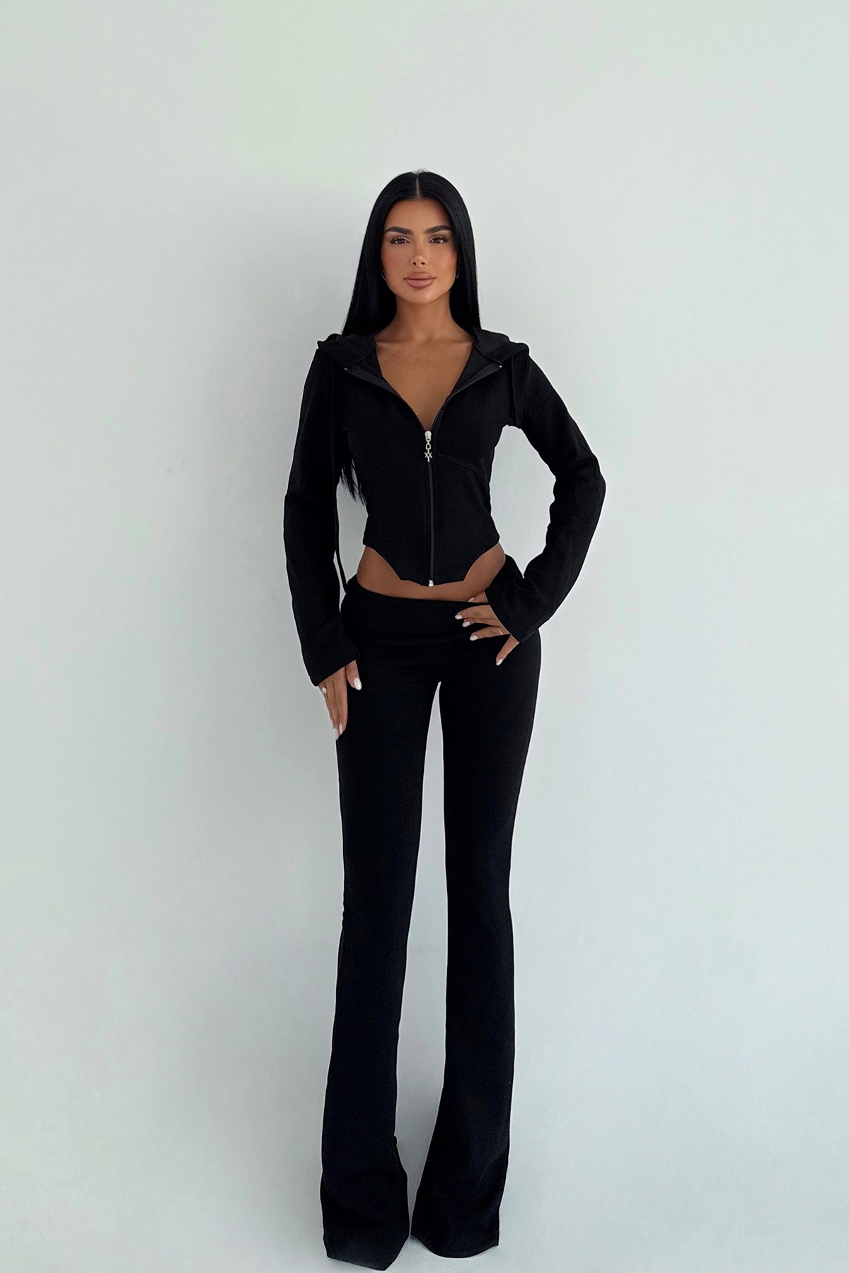 Black two piece set flair