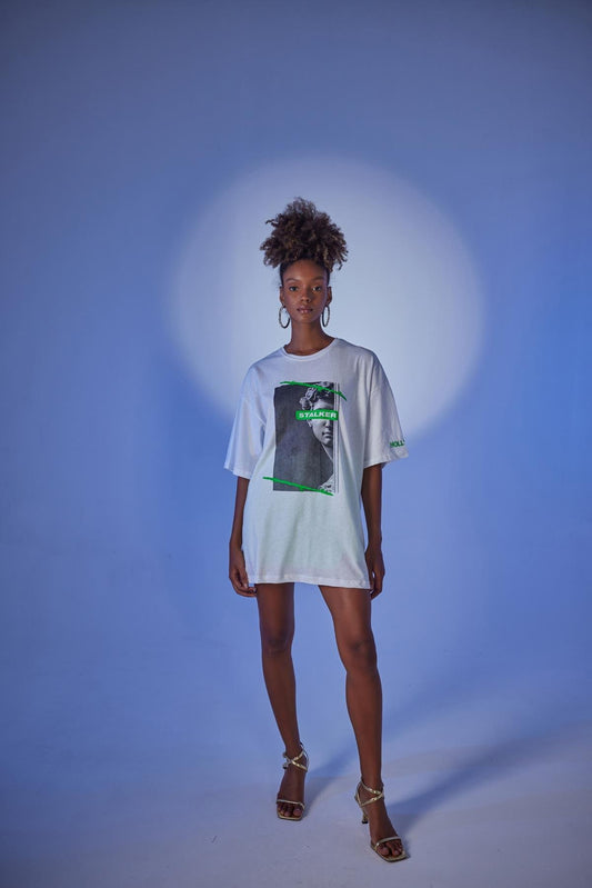 Shirt wit met print