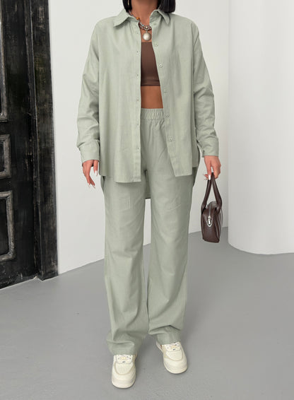 Two piece set licht groen