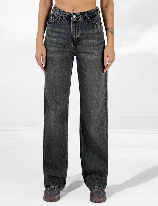 Oversized jeans zwart