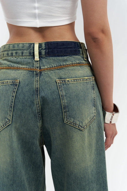 Jeans blair wash groen
