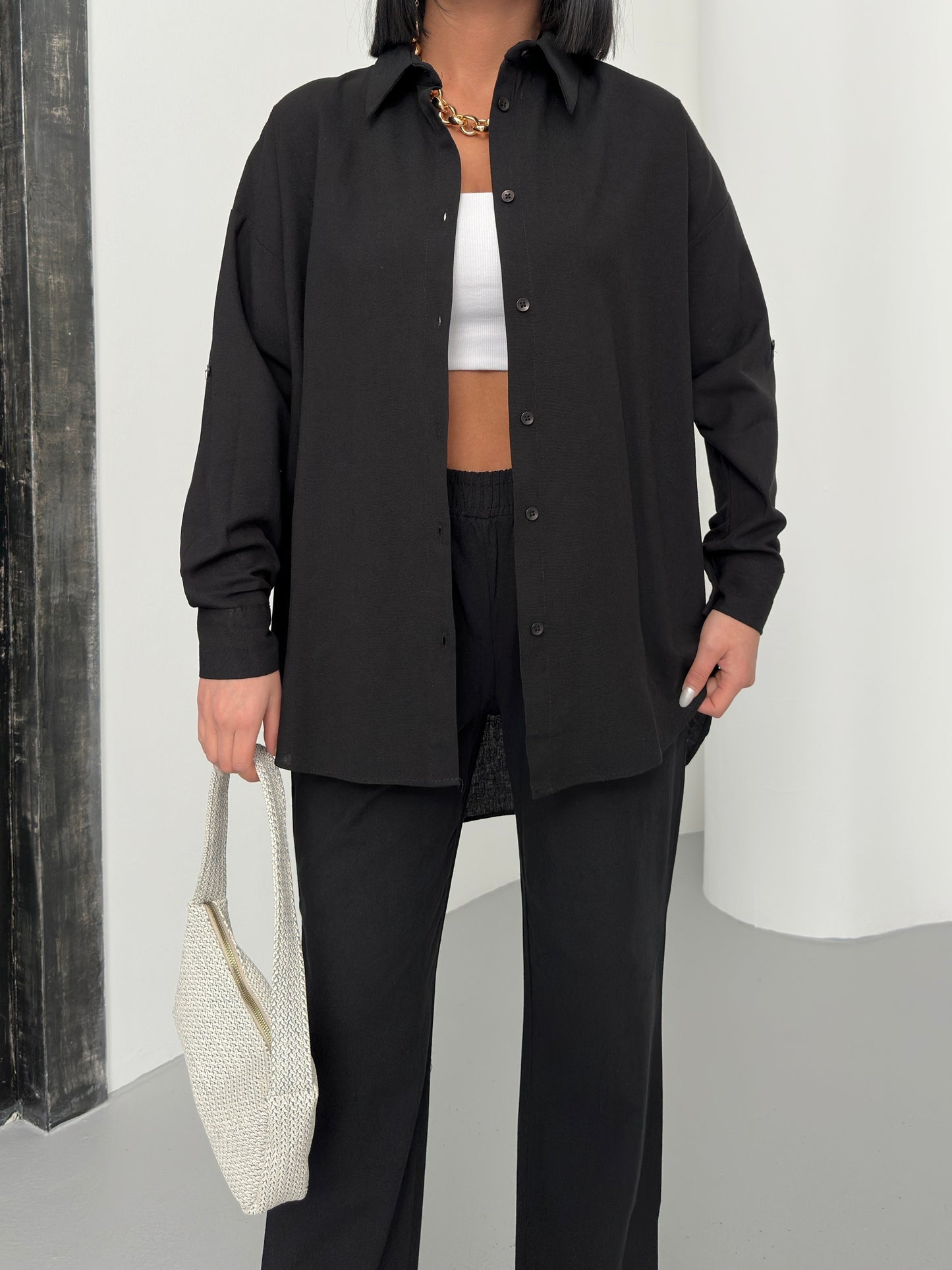 Two piece zwart